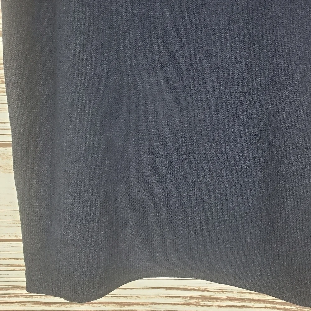St John Basics Womens Size 8 Vintage Navy Blue Santana Knit Pencil Skirt #89